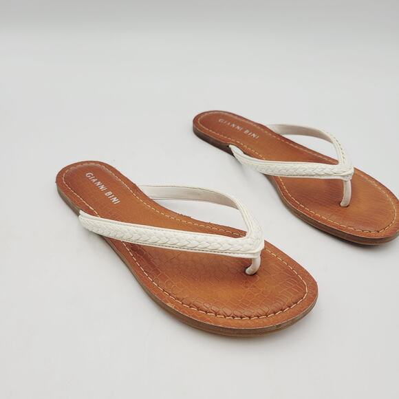Gianni Bini Rope & Jewels Sandals Flip Flops Thongs Women's Sz 6 - Picture 3 of 9